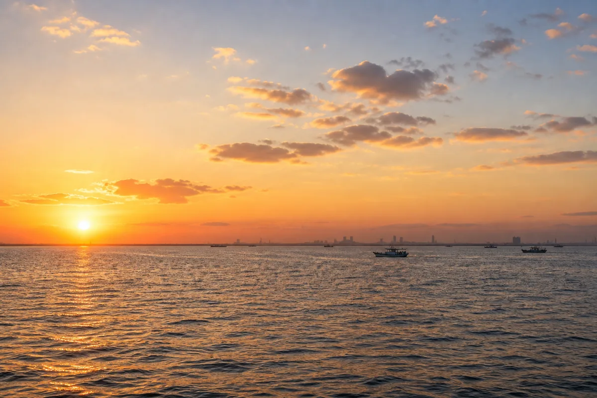 東京湾全体の海洋散骨対応エリアマップ