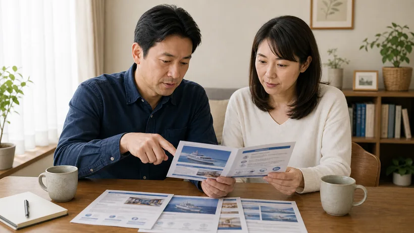 海洋散骨の最初のステップ・電話やフォームで業者へ相談・見積もり依頼を行う様子