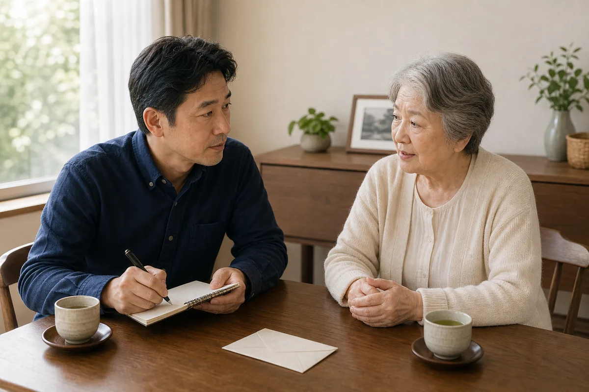 東京湾を背景に蓮の花と十字架が並ぶ静謐なイメージ（仏教・神道・キリスト教の散骨受け止め方の中立比較の象徴）